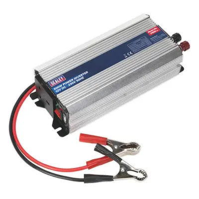 500w Power Inverter - 12V DC to 230V - 5V USB Port - Short Circuit Protection