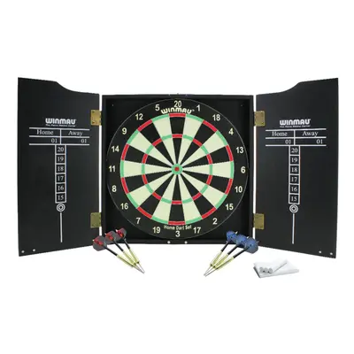 Winmau Home Double Sided Dartboard, Cabinet and Darts Set