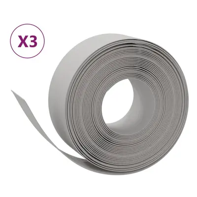 (grey, x 0.2 m) vidaXL Garden Edging Patio Lawn Edging Garden Border Rolls pcs Polyethylene