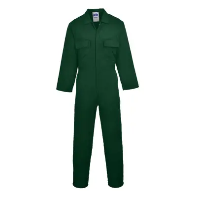 (XL x Regular, Bottle) Portwest Mens Euro Work Polycotton Coverall (S999) / Workwear (Pack of 2)