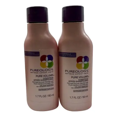 Pureology Pure Volume Conditioner Fine Color Treated Hair 1.7 OZ Set of