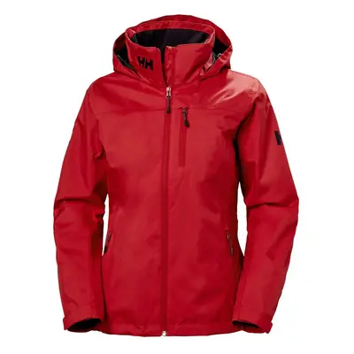 (Red, S) Helly Hansen - Ladies Hooded Midlayer Crew Jacket