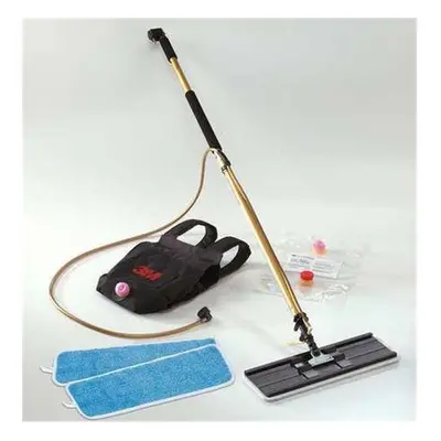 3M 18 in. Pad & 43- in. Handle - Easy Shine Applicator Kit with Backpack, Gold & Black