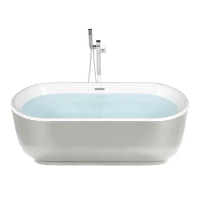 Freestanding Bath x mm Silver PINEL