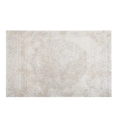 Cotton Area Rug x cm Beige BEYKOZ