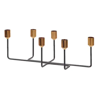 Candle Holder BANGKA Metal Black