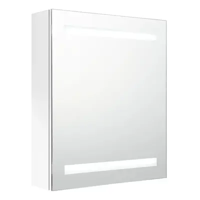 (shining white) vidaXL LED Bathroom Mirror Cabinet Washroom Wall Cabinet Storage Vanity Unit