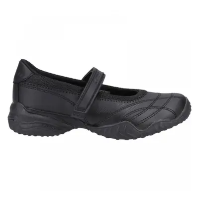 (13.5 (Children's)) Velocity Pouty | Black | Girls Riptape School Shoes