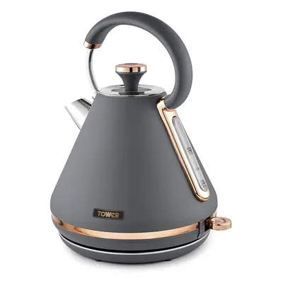 Tower Cavaletto 1.7L 3000W Pyramid Kettle Grey & Rose Gold