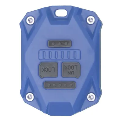 (Blue) Plastic Key Remote Fob Cover Shell Keypads & Uncut Spare Blade Car Case Replacement for J