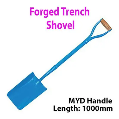 Solid Forged Steel 1000mm Trench Digging Shovel MYD Handle Gardening Tool