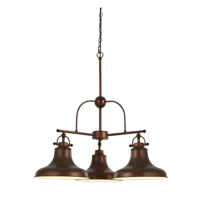 Searchlight Dallas - Light Pendant Brown, White, E27