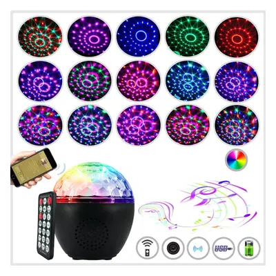 (usb rechargeable type) Colors bluetooth Speaker Disco Ball Mini Music Audio Stage Light Remote 