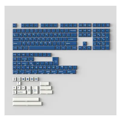 (Blue) Keys Ocean ABS Keycap Set Cherry Profile Two Color Molding Custom Keycaps for Mechanical 