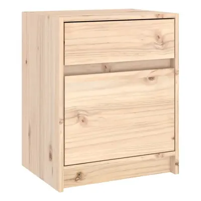 (light wood, 1) vidaXL 1/2x Solid Pinewood Bedside Cabinet Wooden Bedside Table Multi Colours