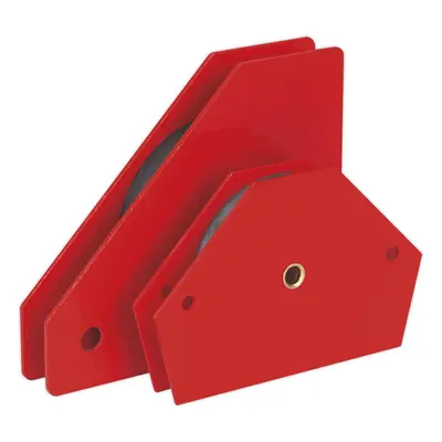 2 Piece Magnetic Quick Clamp Set - Welder & Fabricator Magnets - Angled Edges