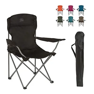 Highlander Folding Camping Chair - Compact & Lightweight 2.2kg - Durable Steel Frame Holding x45