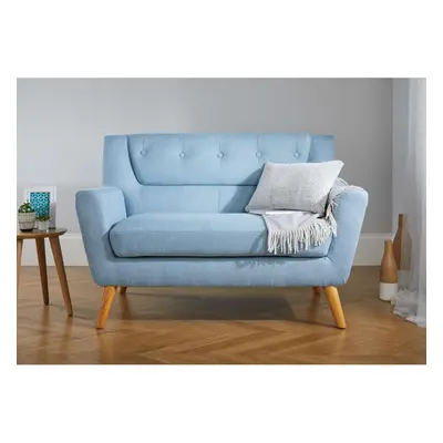 2 Seater Sofa Blue Birlea Lambeth Duck Egg Medium Settee Scandinavian Retro