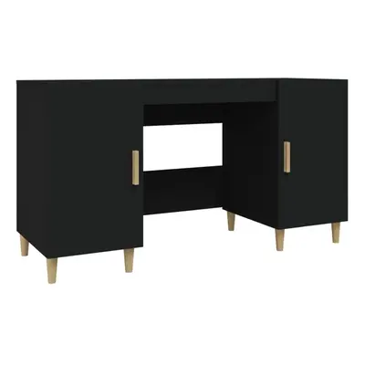 (Black) vidaXL Desk Engineered Wood Office Computer Study Writing Desk Multi Colours