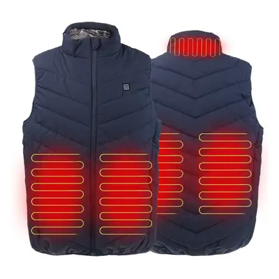 (M) USB Heated Vest Men Women USB Vest Tactical Hunting Hiking Fishing Vest Winter Heating Cloth