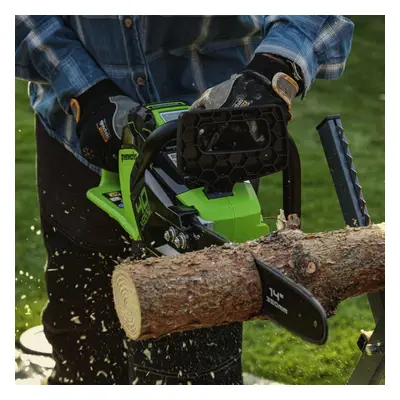 Greenworks Chain Saw V cm Cordless Saw Electric Cutter Outdoor Garden