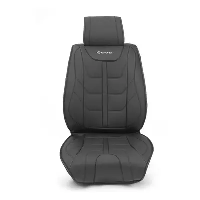 PU Nappa Leather Car Front Left Right Seat Cover Breathable Soft Four Seasons Universal 2PC