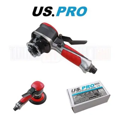 US PRO Tools 6" Dual Action Keyless Air Sander