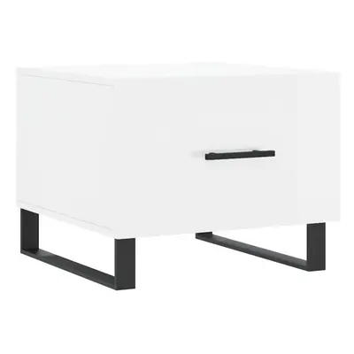 (high gloss white) vidaXL Coffee Table Side Table Sofa Couch Table Concrete Grey Engineered Wood