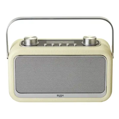 Bush Leather Look Bluetooth Retro DAB Radio - Cream