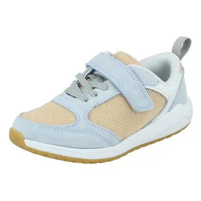 (Blue, UK Child) Unisex Childrens Clarks Casual Trainers Aeon Flex - F Fit