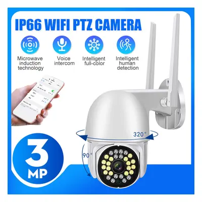 (UK Plug) 1080P 3MP HD Smart WiFi IP Camera Wireless Night Vision Two Way Voice Call Smart Camer