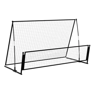 vidaXL in Soccer Rebounder Football Goal Steel Volley Solo Training Net