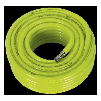 Air Hose High-Visibility 20m x Ø10mm with 1/4"BSP Unions