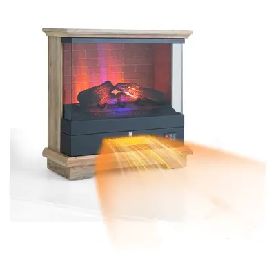 27"/68cm 2000W Electric Fireplace Heater with 3-Level Flame