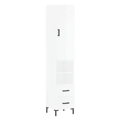 (high gloss white, drawers shelves) vidaXL Highboard Sideboard Tall Storage Cabinet Side Cabinet