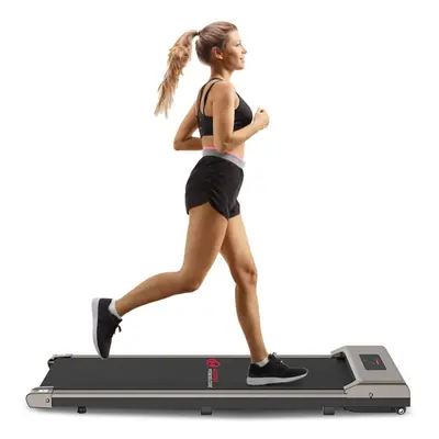 (Grey) C1 Compact Motorized Treadmill with LCD Screen