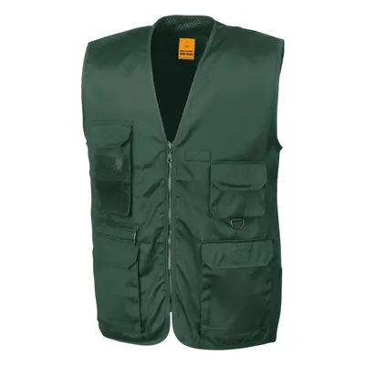 (XL, Lichen Green) WORK-GUARD by Result Mens Safari Waistcoat