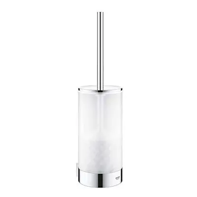 Grohe Selection Toilet Brush Holder Complete, Glass and Metal, Chrome