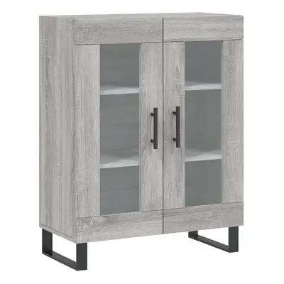 (grey sonoma) vidaXL Sideboard Storage Side Cabinet Cupboard Concrete Grey Engineered Wood