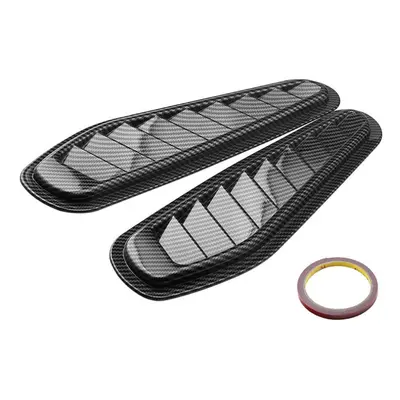 Universal Car Decorative Air Flow Intake Scoop Vent Cover Hood Fender Pair