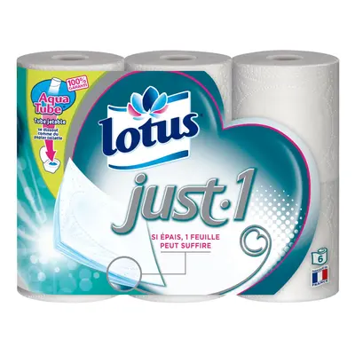 Lotus Just-1 - Toilet Paper (4 Packs of Rolls Each)