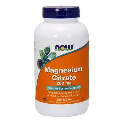 NOW Foods Magnesium Citrate, 200mg - tablets