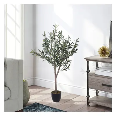 120cm H Artificial Two Branches Olive Tree Decorative Plant