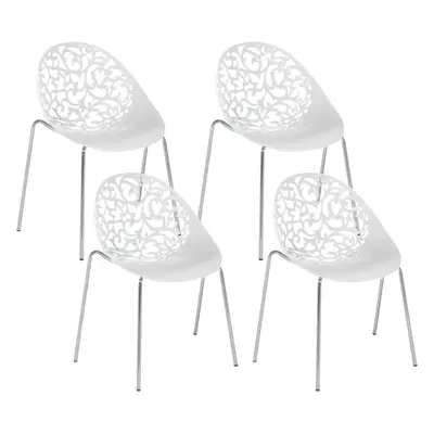 Set of Dining Chairs MUMFORD White