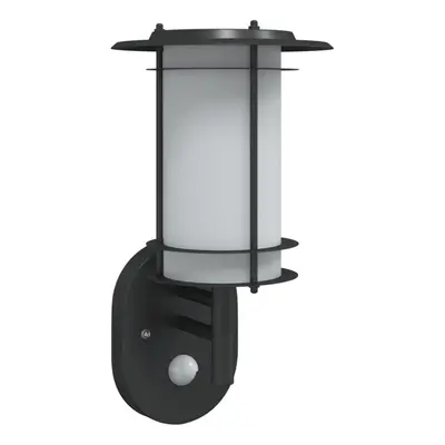 (black, pcs/ with sensor) vidaXL Outdoor Wall Lights with Sensors Wall Lamp pcs Black Stainless 