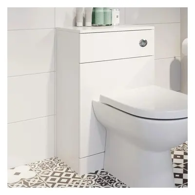 Modern Toilet Unit BTW Back To Wall Bathroom Cloakroom Furniture Matte White