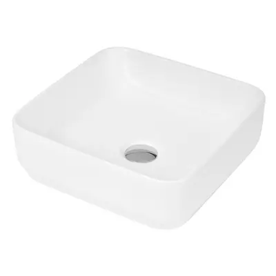 Square Ceramic Countertop Vessel without Overflow - 365mm