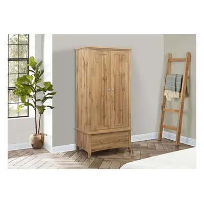 Oak Door Wardrobe Drawer Birlea Hampstead Traditional Bedroom Furniture