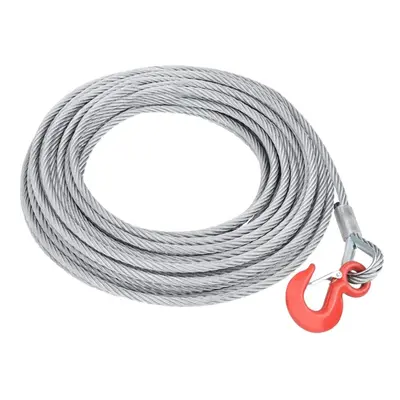 vidaXL Wire Rope Cable 1600kg 20m Elevator Wire Winch Rope for Hoist Grinder