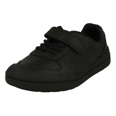 (UK 10.5 Child, Black) Boys Clarks Smart School Shoes Rock Verve K - H Fit